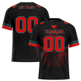 Custom Black 3D Pattern Red Personalized Authentic Football Jersey FBJ02-bc0faf0